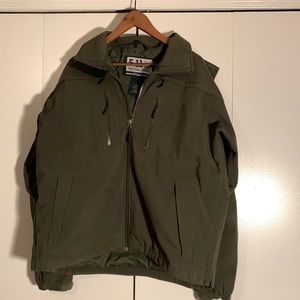 Mens dark green 5.11 jacket.